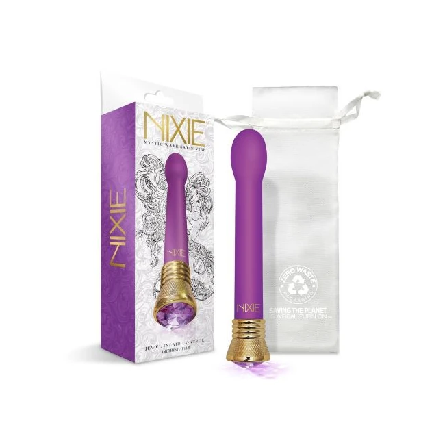 Nixie Jewel Satin Bulb Vibe Amethyst - Vibration Modes