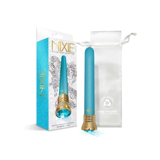 Nixie Jewel Satin Classic Vibe Aquamarine - Vibration Modes
