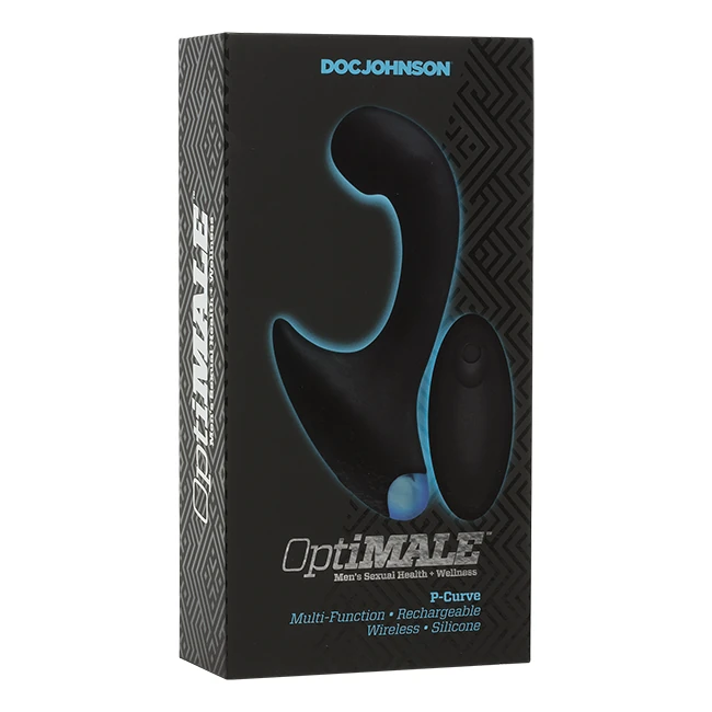 Optimale P-curve Silicone Remote Rechargeable Black - Size & Fit