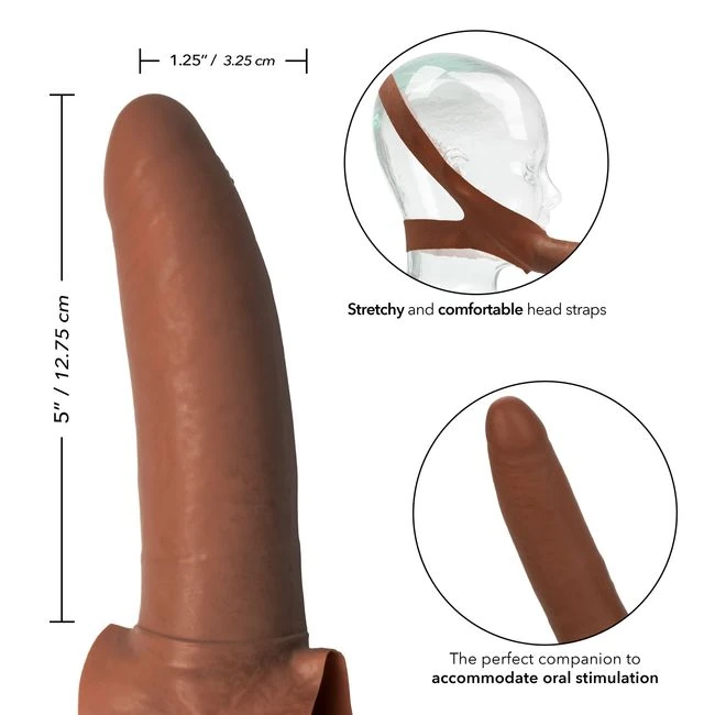 Original Accommodator Latex Dong Brown - Size, Fit & Features