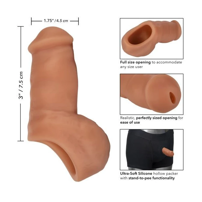 Packer Gear 5in Ultra Soft Silicone Stp Brown - Size & Fit