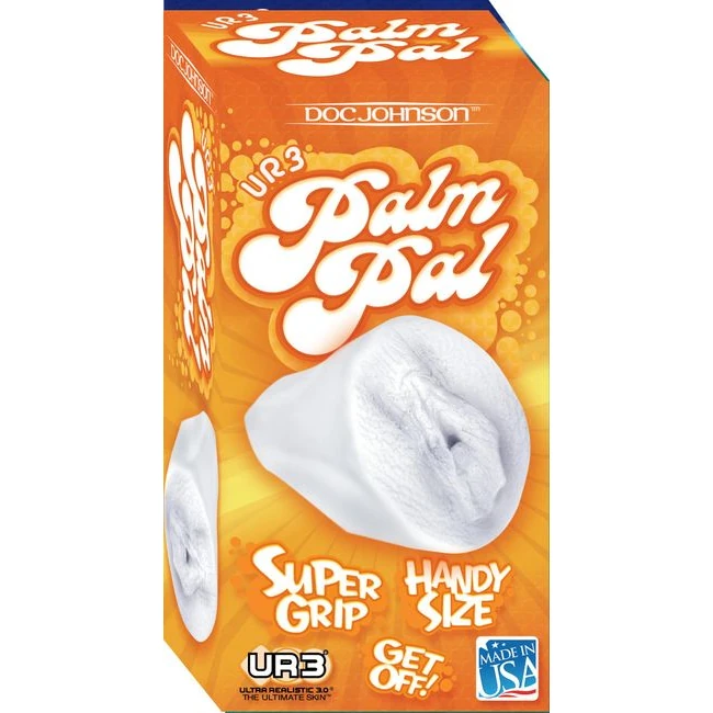 Palm Pal Frosted Ultraskyn Masturbator Pussy Clear Bx - Shape & Texture