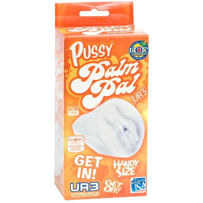Palm Pal Frosted Ultraskyn Masturbator Pussy Clear Bx - Material Feel & Quality