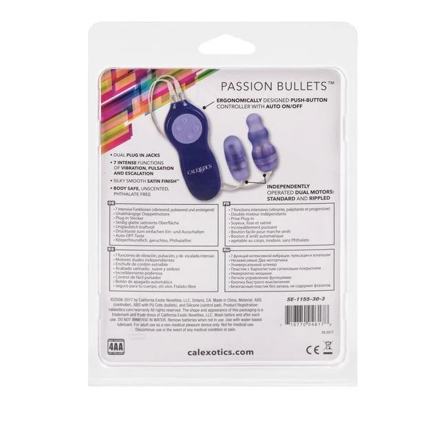 Passion Bullets Purple Bullet & Mini Probe - Vibration Modes and Sensations