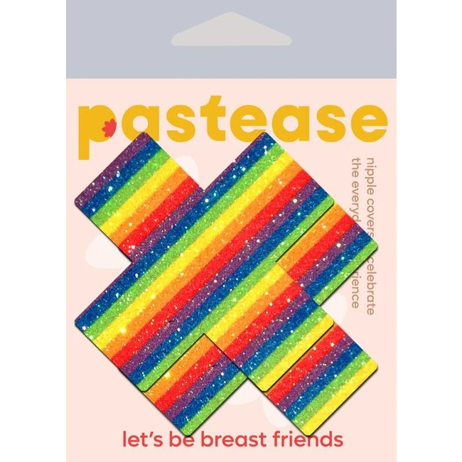 Pastease Glittering Rainbow Cross - Fabric & Feel