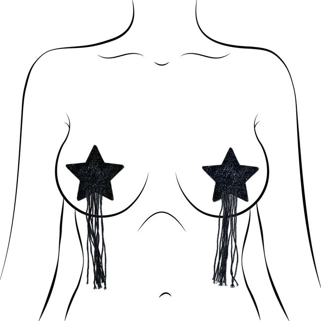 Pastease Star Tassel Black - Fabric & Feel