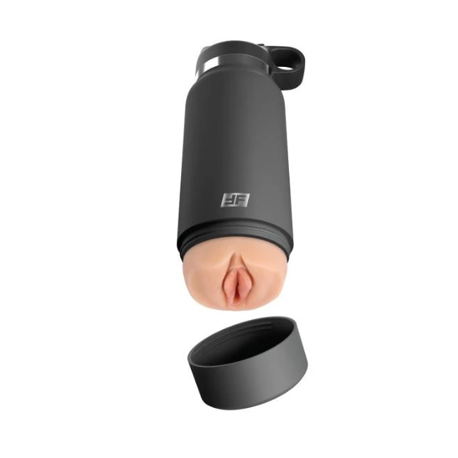 Pdx Plus Fuck Flask Private Pleaser Discreet Stroker Blue Bottle - A Stroker That Looks Like a Water Bottle