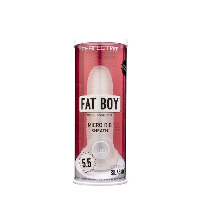 Perfect Fit Fat Boy Micro Ribbed Sheath 5.5in Clear - Innovative Material – SilaSkin