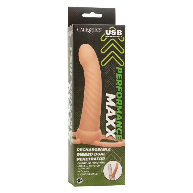 Performance Maxx Ribbed Dual Penetrator - Experience Unmatched Dual Penetration with the Performance Maxx Ribbed Dual Penetrator