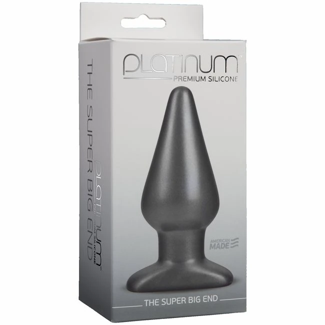 Platinum Silicone Super Big End Charcoal - Shape & Comfort