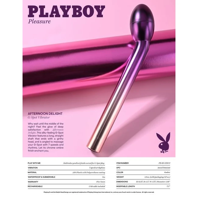 Playboy Afternoon Delight - Materials & Specifications