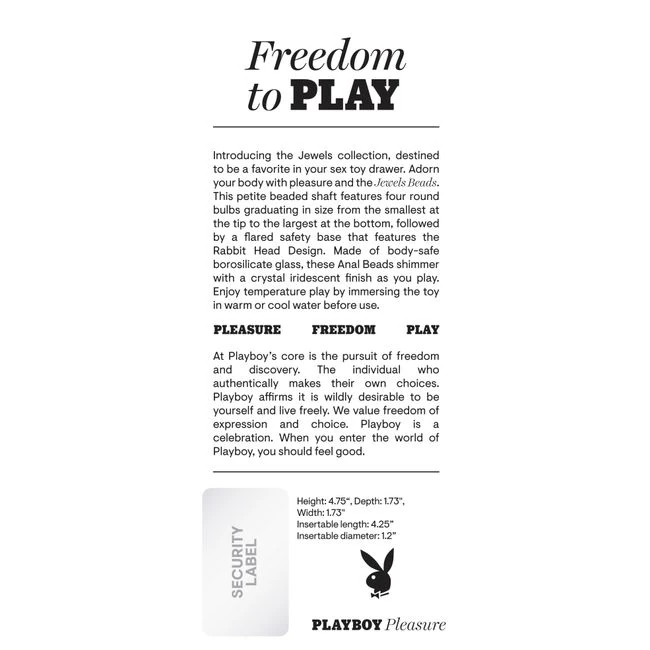 Playboy Jewel Beads - Material & Safety