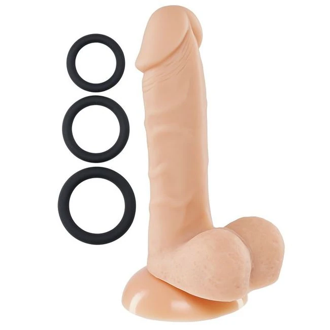 Pro Sensual Premium Silicone Dong W/ 3 C Rings - Additional Information