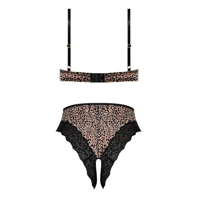 Purrfect Half Cup Teddy W/ Split Crotch Leopard L/xl - Fit & Sizing