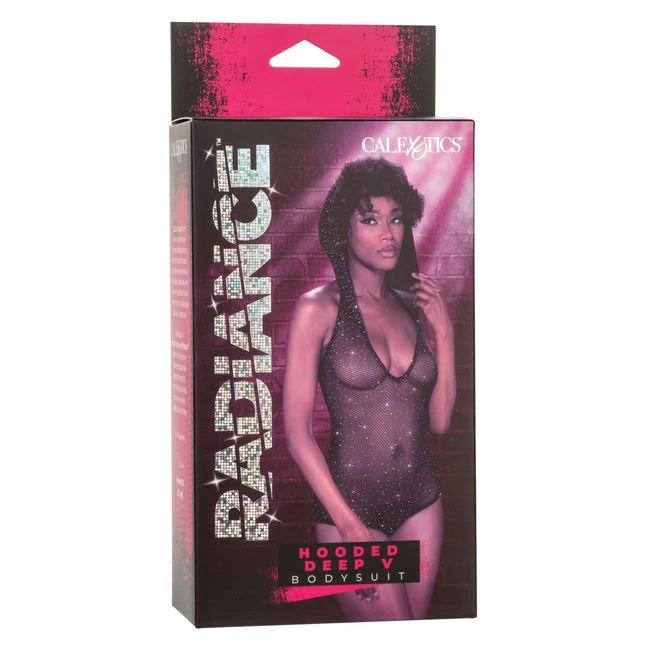 Radiance Hooded Deep V Body Suit - Hardware & Fasteners