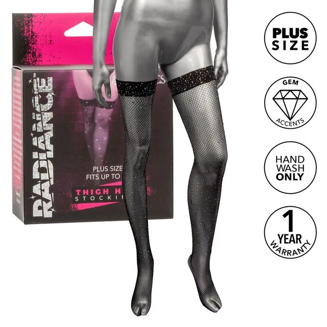 Radiance Plus Size Thigh High Stockings - Specifications