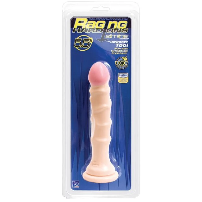Raging Hard Ons Slim 5.5in Flesh - Shape & Texture