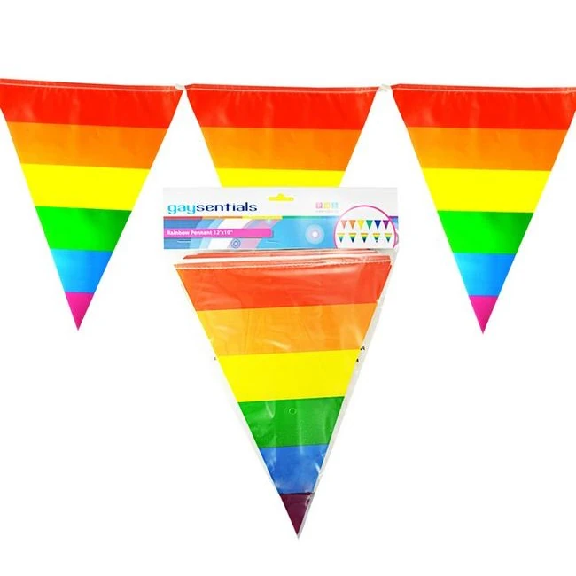 Rainbow Striped Pennants - Overview