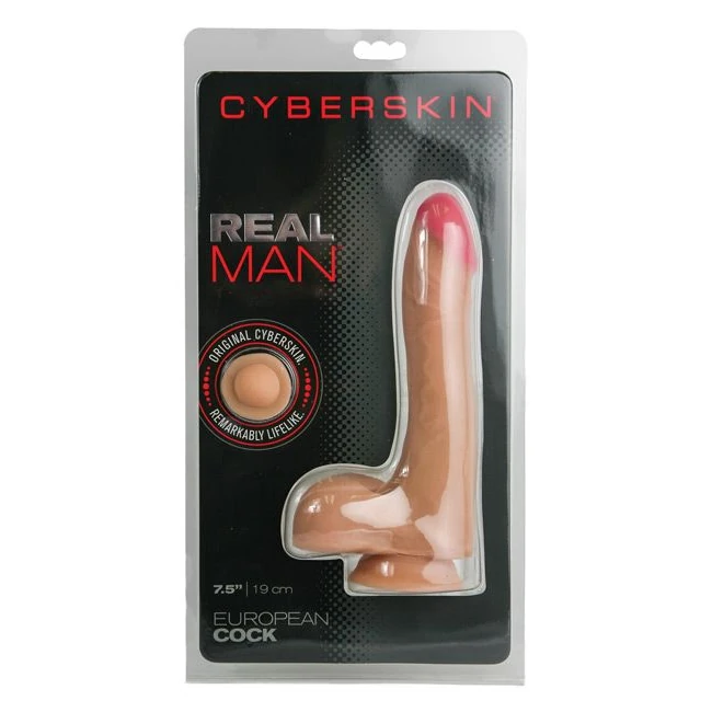 Real Man Cyberskin European Cock - Shape & Texture
