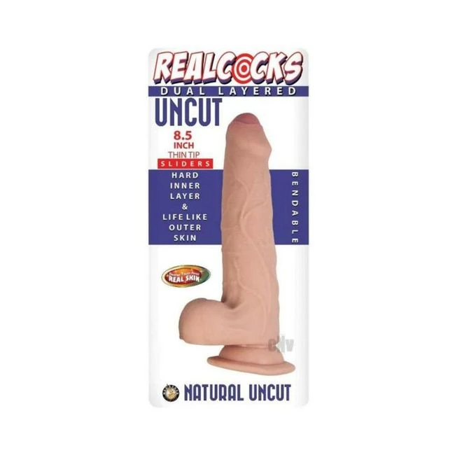 Realcocks Dual Layered Uncut Slider Thin Tip - Shape & Texture