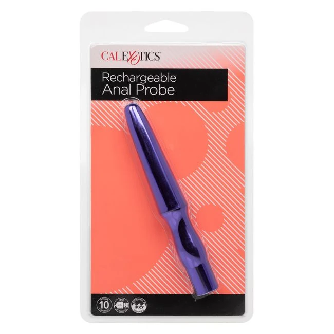 Rechargeable Anal Probe Metallic Purple - Vibration Modes and Sensory Variety