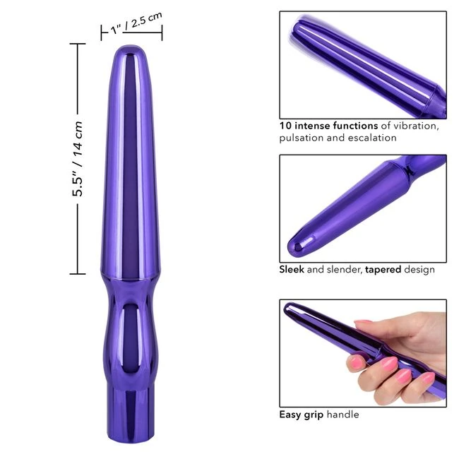 Rechargeable Anal Probe Metallic Purple - Specifications