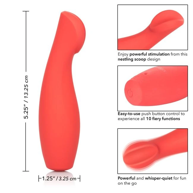 Red Hot Ignite Clitoral Flickering Massager - Vibration Modes and Sensations