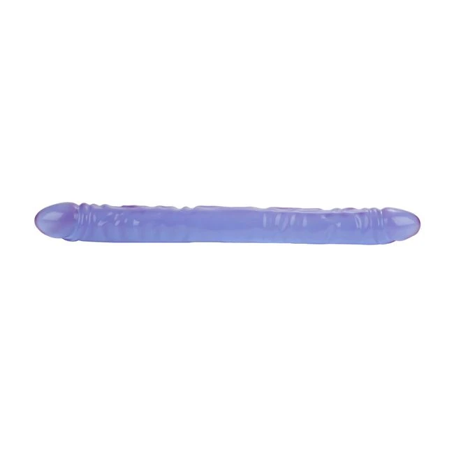 Reflective Gel Veined Double Dong 17.5in - Material Feel & Quality