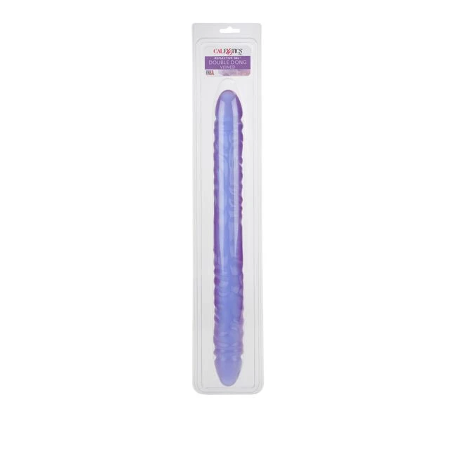 Reflective Gel Veined Double Dong 17.5in - Size & Fit