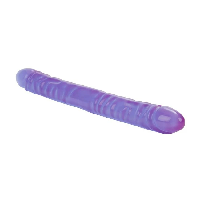 Reflective Gel Veined Double Dong 17.5in - Made in the USA