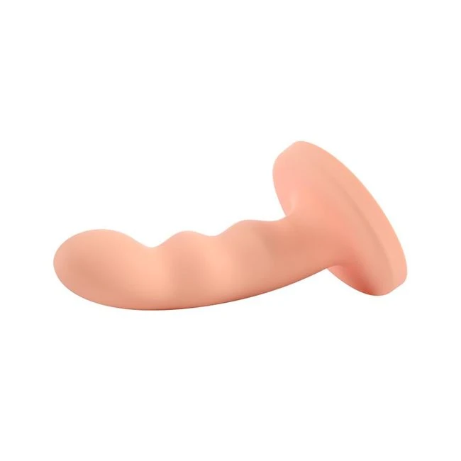 Ren 6in Silicone Dildo Peach - Overview