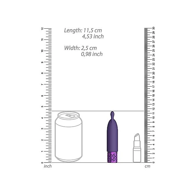 Royal Gems Twinkle Silicone Bullet Rechargeable Purple - How It Feels