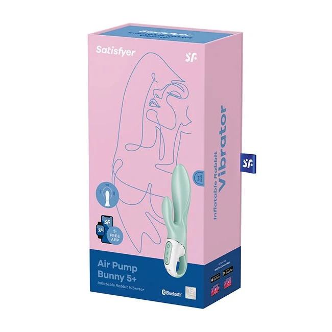 Satisfyer Air Pump Bunny 5+ Mint - Design Details