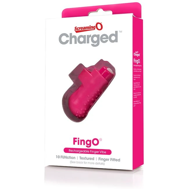 Screaming O Charged Fing O Vooom Mini Vibe Pink - Experience Intimate Vibrations at Your Fingertips
