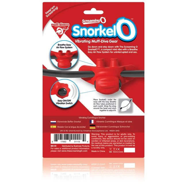 Screaming O Snorkel O Muff Dive Gear Vibrating - Materials & Safety