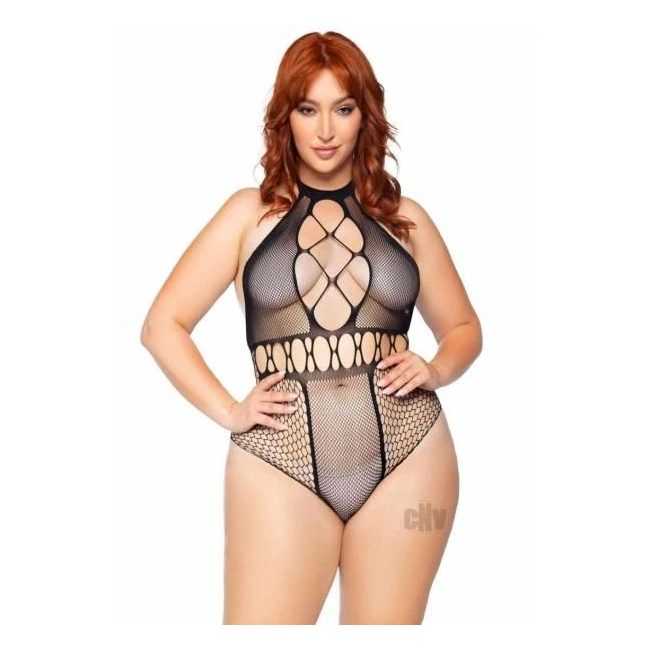Seamless Bodysuit Cut Bottom/2x Blk - Fit & Sizing