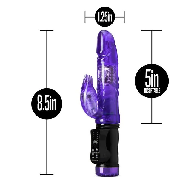 Sexy Things Flutter Rabbit Purple - Vibration Modes and Rotating Beads