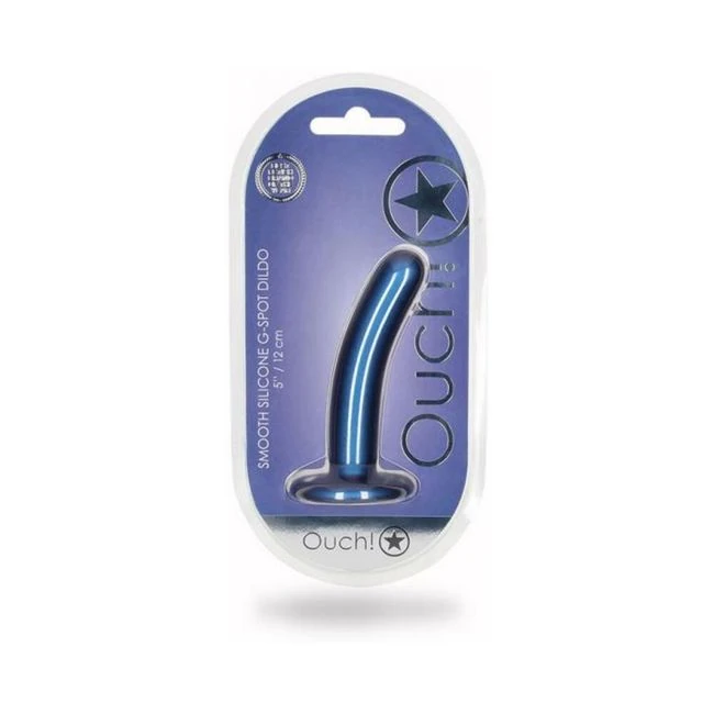 Shots Ouch! Smooth Silicone. G-spot Dildo Metallic - How It Feels