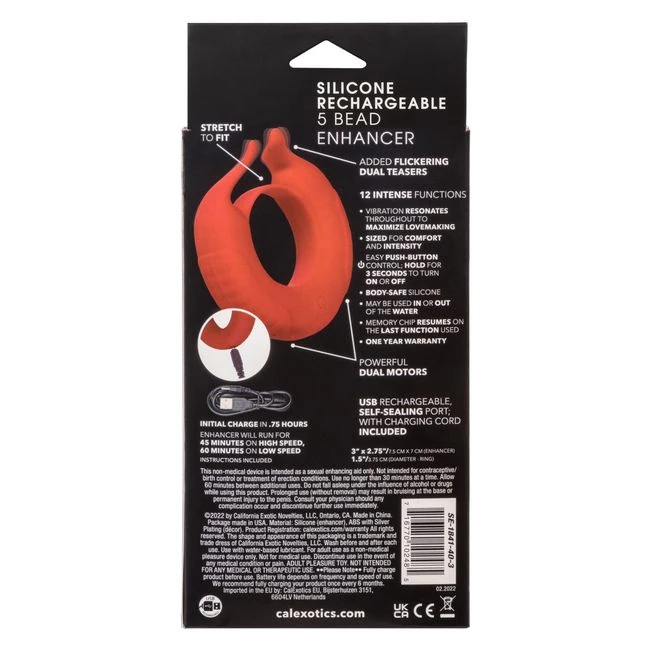 Silicone Rechargeable Taurus Enhancer - Vibration Modes