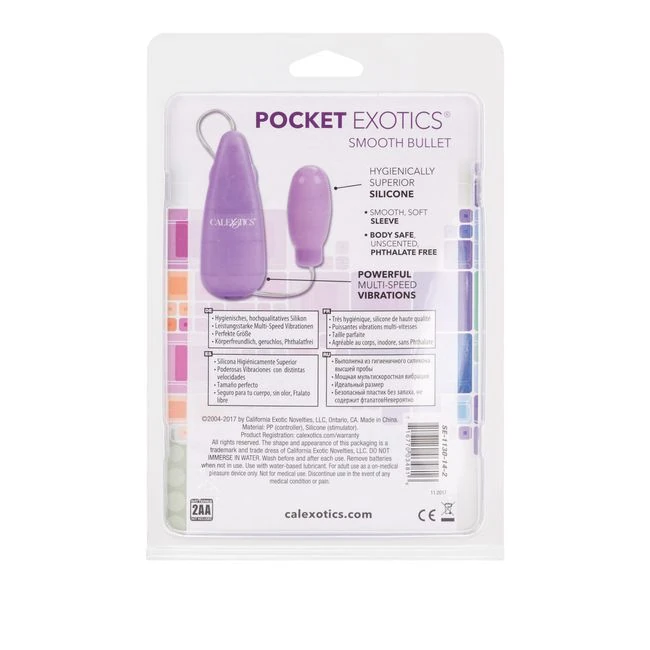 Silicone Slims Smooth Bullet Purple - Vibration Modes and Sensations