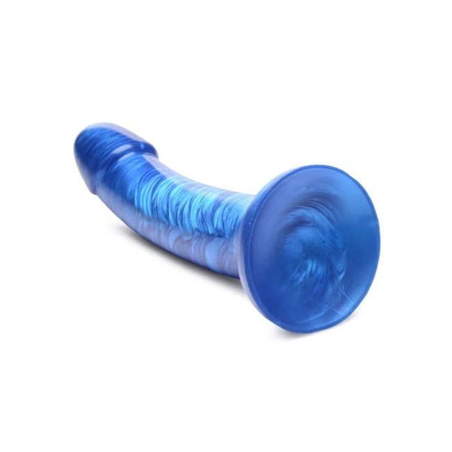 Simply Sweet Metallic Silicone Dildo - Additional Features
