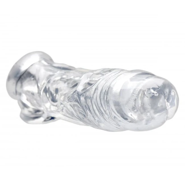 Size Matters Realistic Clear Penis Enhancer - Material Feel