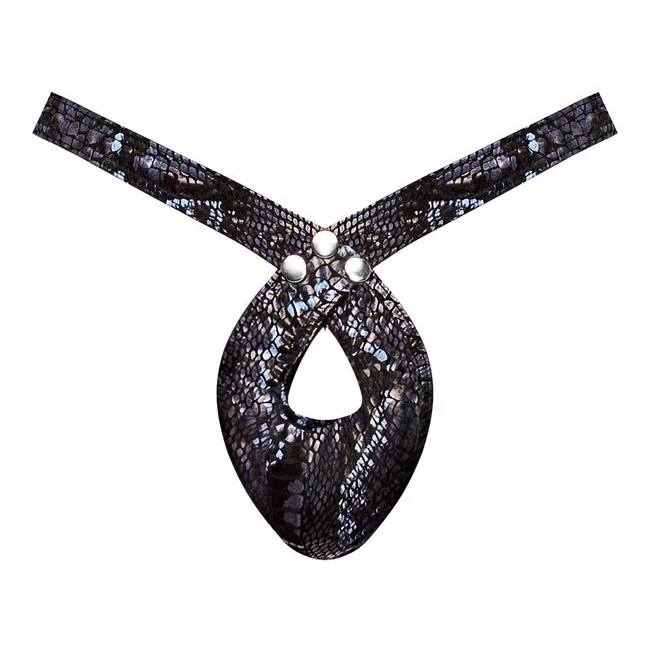 S'naked Criss Cross Thong Blue /black - Hardware & Fasteners