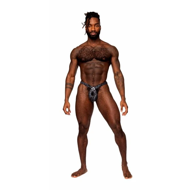 S'naked Criss Cross Thong Blue /black - Materials