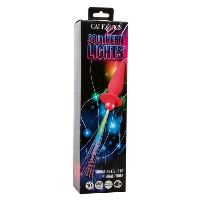 Southern Lights Rechargeable Vibrating Light Up Anal Probe - - Material & Safety