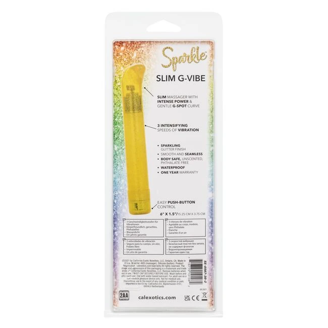Sparkle Slim G-vibe Yellow - Vibration Modes and Control