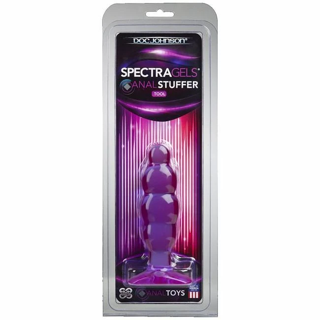 Spectragels Anal Stuffer Purple Cd - Shape & Texture