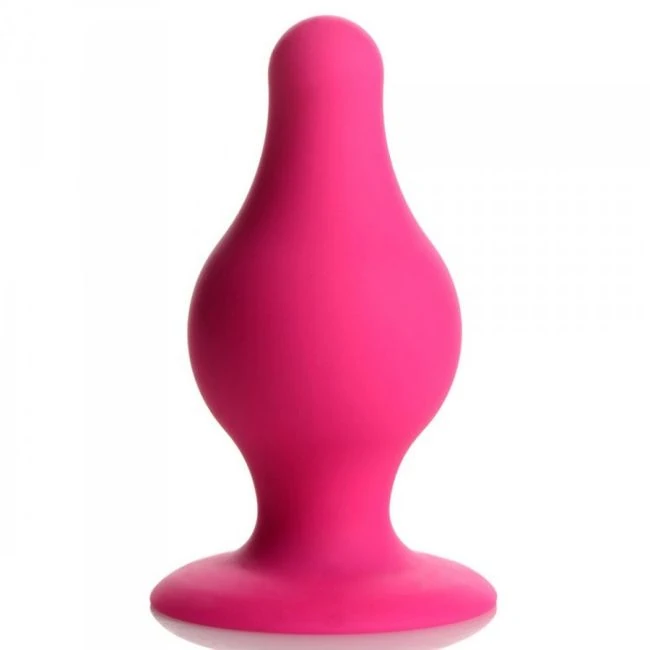 Squeeze-it Tapered Anal Plug Pink Small - Shape & Comfort