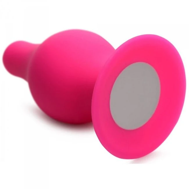Squeeze-it Tapered Anal Plug Pink Small - Material & Safety