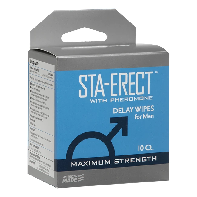 Sta-erect Delay Wipes W/ Pheromone - Formula & Feel